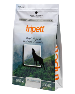 PetKind Tripett Single Animal Protein Beef Tripe & Venison Formula Dry Dog Food