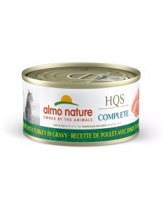 Almo Nature Complete Chicken & Turkey in Gravy Grain-Free Canned Cat Food 24x2.47oz