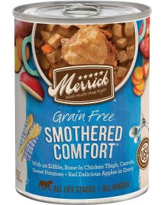 Merrick Classic Grain-Free Smothered Comfort Canned Dog Food 12x12.7oz