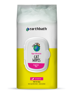 Earthbath Hypo-Allergenic Cat Wipes - 100ct
