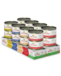 Almo Nature Natural Rotational Pack 4 Fish & Chicken Canned Cat Food - 24x2.47oz