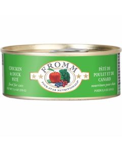 Fromm Four-Star Chicken & Duck Pate Canned Cat Food 12x5.5oz