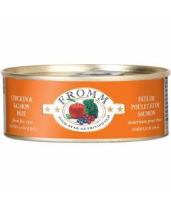 Fromm Four-Star Chicken & Salmon Pate Canned Cat Food 12x5.5oz