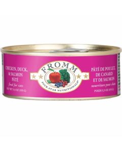 Fromm Four-Star Chicken, Duck & Salmon Pate Canned Cat Food 12x5.5oz