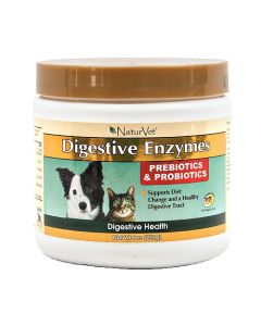 NaturVet Digestive Enzymes with Prebiotics & Probiotics
