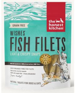 The Honest Kitchen Wishes Dehydrated White Fish Filets Dog & Cat Treats 3oz