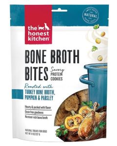 The Honest Kitchen Bone Broth Bites Roasted With Turkey Bone Broth Dog Treats - 8oz