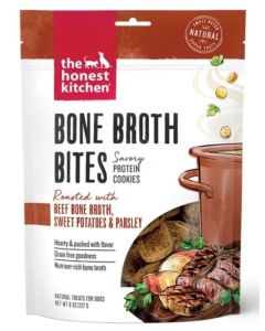 The Honest Kitchen Bone Broth Bites Roasted With Beef Bone Broth Dog Treats - 8oz