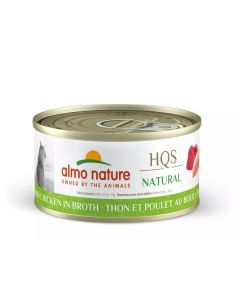 Almo Nature Natural Tuna and Chicken in Broth Grain-Free Canned Cat Food 24x2.5oz