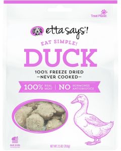 Etta Says! EAT SIMPLE! Freeze Dried Duck Dog Treats 2.5oz