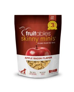 Fruitables Skinny Minis Apple Bacon Soft & Chewy Dog Treats 5oz