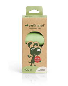 Earth Rated Compostable Dog Poop Bags - 120Bags/Box