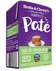 Stella & Chewy's Purrfect Pate Cage Free Chicken Wet Cat Food 12 x 5.5oz