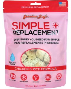 Grandma Lucy's Simple Replacement Chicken Freeze-Dried Dog & Cat Meal Replacement - 7oz