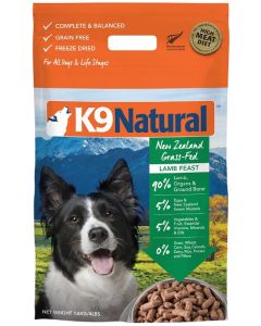 K9 Natural Lamb Feast Raw Freeze-Dried Dog Food