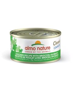 Almo Nature Classic Complete Chicken With Broccoli in Gravy Grain-Free Canned Cat Food - 12x2.47oz