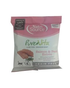 NutriSource PureVita Limited Ingredient Grain Free Salmon & Peas Dry Cat Food - Sample