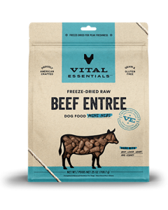 Vital Essentials Beef Entree Mini Nibs Freeze Dried Raw Dog Food