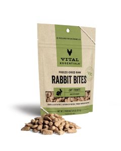 Vital Essentials Freeze-Dried Rabbit Bites Cat Treats 0.9 oz