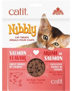Catit Salmon Flavour Nibbly Cat Treats 90g