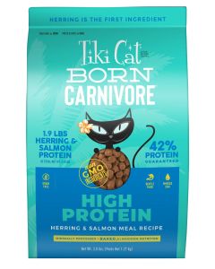 Tiki Cat Born Carnivore Grain-Free Herring & Salmon Dry Cat Food