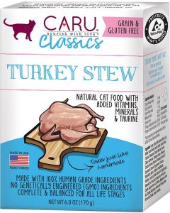Caru Classic Grain-Free Turkey Stew Wet Cat Food 12 x 6oz