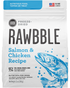 Bixbi Rawbble Salmon & Chicken Freeze-Dried Dog Food