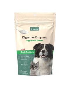 NaturVet Digestive Enzymes Powder for dogs and cats - *60 Day 10oz