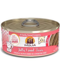 Weruva Jolly Good Fares! Chicken & Salmon Dinner Grain-Free Canned Cat Food