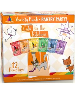 Weruva Cats in the Kitchen Variety Pack Grain-Free Cat Food Pouches 12 x 3oz