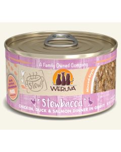 Weruva STEW Stewbacca Chicken, Duck & Salmon Dinner in Gravy Canned Cat Food