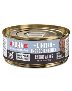 KOHA Limited Ingredient Grain-Free Rabbit Pate Canned Cat Food 