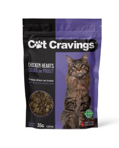 Cat Cravings Freeze-Dried Chicken Hearts Cat Treats - 35g