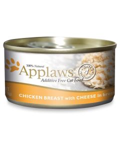 Applaws Chicken Breast with Cheese in Broth Canned Cat Food