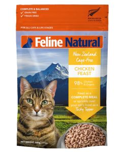 Feline Natural Chicken Feast Raw Freeze-Dried Cat Food - 320g