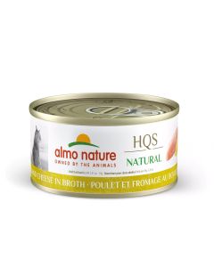 Almo Nature Natural Chicken and Cheese in Broth Grain-Free Canned Cat Food 24x2.5oz