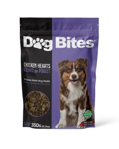 Dog Bites Freeze-Dried Chicken Hearts Dog Treats 