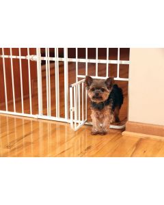 Carlson Pet Lil' Tuffy Expandable Gate with Small Pet Door