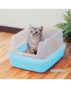 Iris Half-Hooded Easy-Cleaning Cat Litter Box