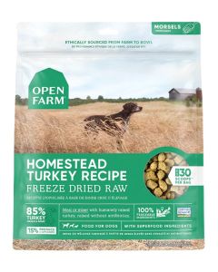 Open Farm Grain-Free Homestead Turkey Recipe Freeze Dried Raw Dog Food