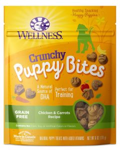 Wellness Crunchy Puppy Bites Chicken & Carrots Dog Treats 6oz