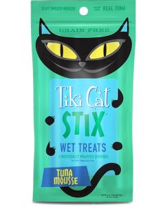 Tiki Cat Stix Grain-Free Tuna Mousse Lickable Cat Treats, 6 tubes per pack