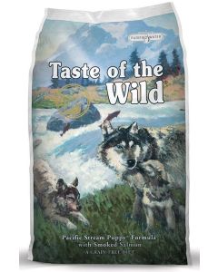 Taste of the Wild Pacific Stream Puppy with Smoke Salmon Grain-Free Dry Dog Food 28 lbs