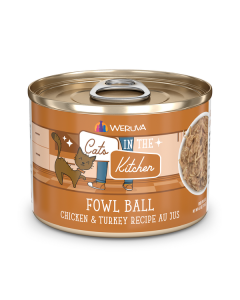 Weruva Cats in the Kitchen Fowl Ball Chicken & Turkey Au Jus Canned Cat Food