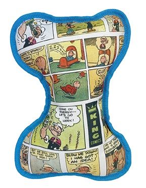 Multipet Popeye Comic Bone Plush 10" Dog Toy