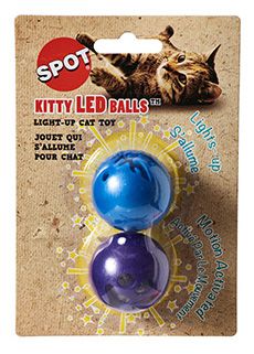 SPOT Kitty LED Balls Interactive Cat Toy - 2 ct