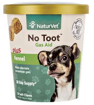 NaturVet No Toot Gas Aid Plus Fennel Soft Chew for Dogs