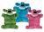 Multipet Minipet Loofa Squeaker Mat Assorted 6.5" Dog Toy