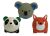 Multipet Minipet Latex Round Animals 2.5" Dog Toy