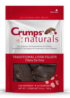 Crumps' Naturals Traditional Liver Fillets Dog Treats - 160g